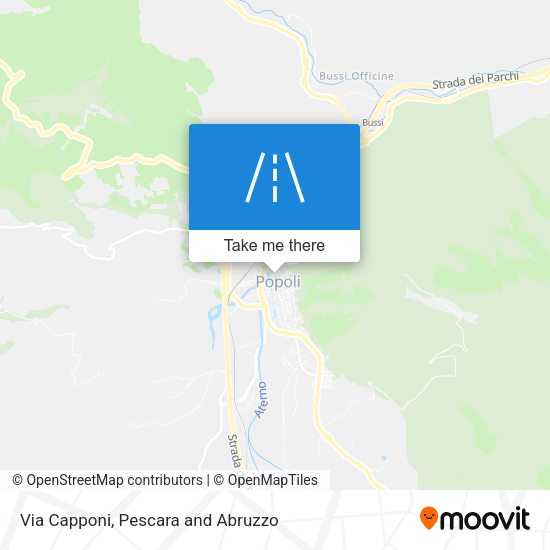 Via Capponi map