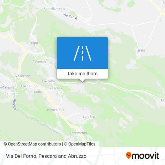 Via Del Forno map