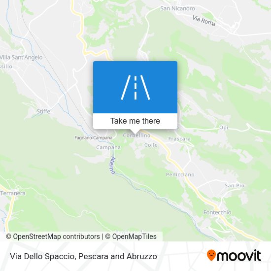 Via Dello Spaccio map