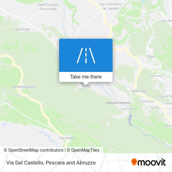 Via Del Castello map