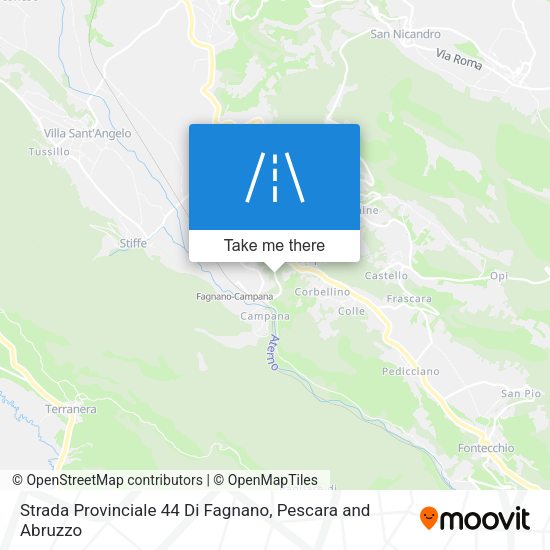 Strada Provinciale 44 Di Fagnano map