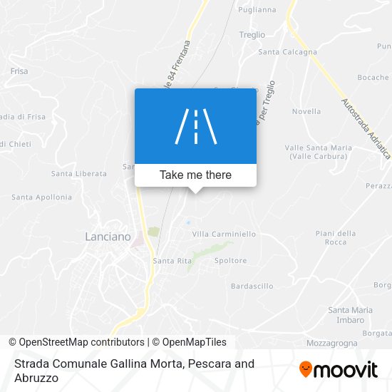 Strada Comunale Gallina Morta map
