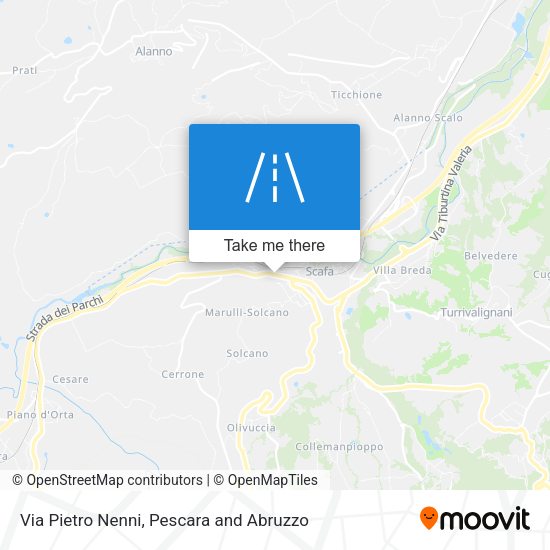 Via Pietro Nenni map