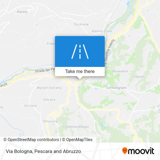 Via Bologna map