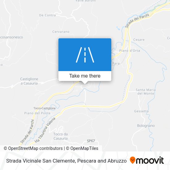 Strada Vicinale San Clemente map
