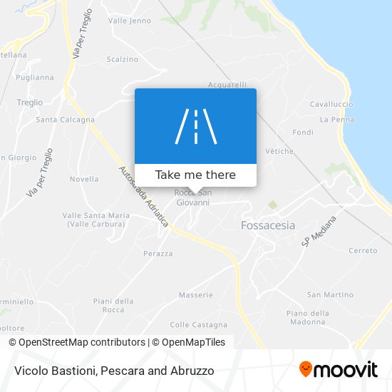Vicolo Bastioni map