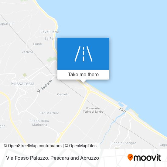 Via Fosso Palazzo map