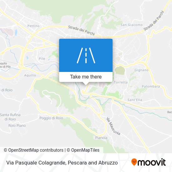 Via Pasquale Colagrande map