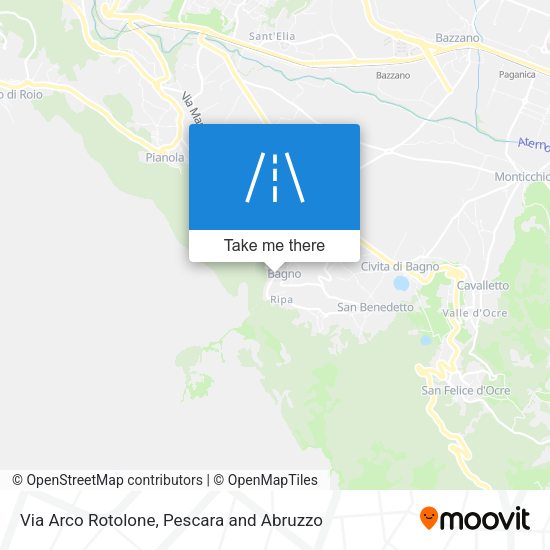 Via Arco Rotolone map