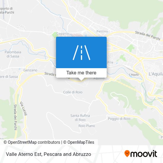 Valle Aterno Est map