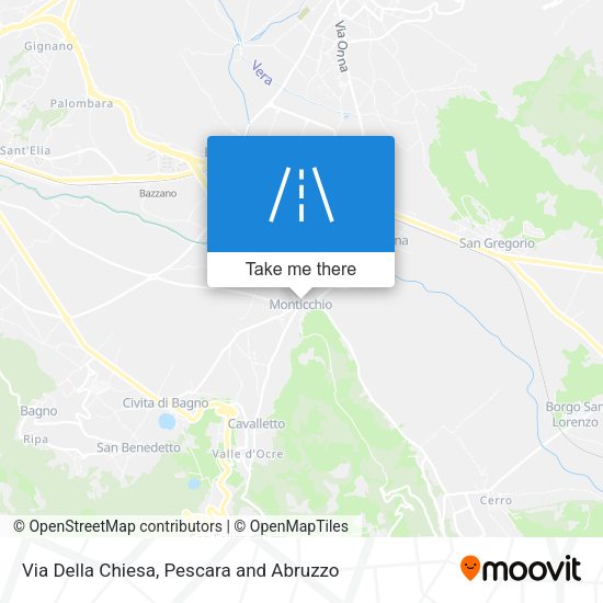 Via Della Chiesa map