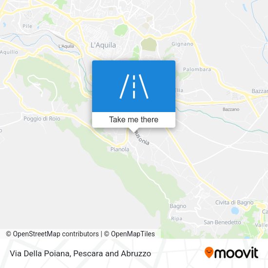Via Della Poiana map