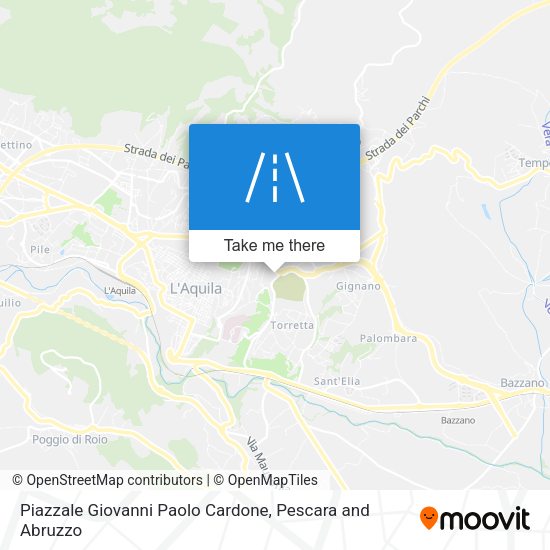 Piazzale Giovanni Paolo Cardone map