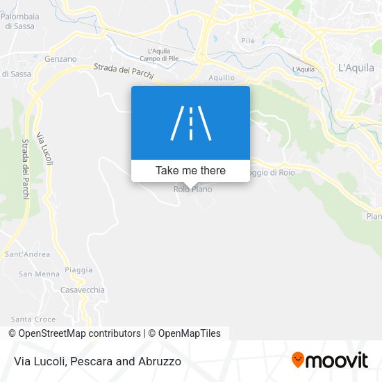 Via Lucoli map