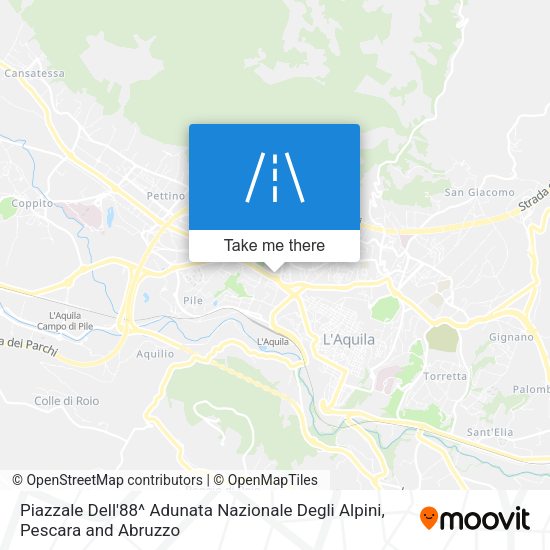 Piazzale Dell'88^ Adunata Nazionale Degli Alpini map