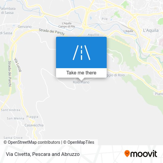 Via Civetta map