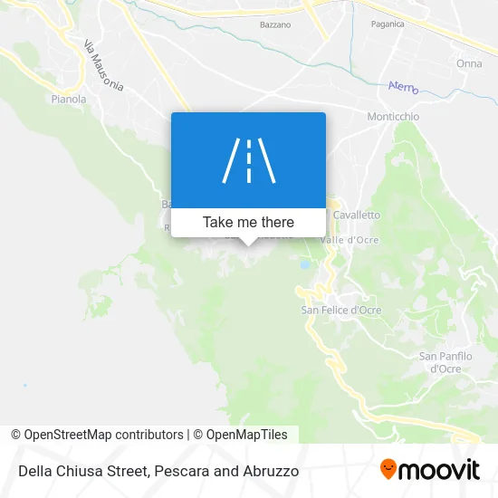 Della Chiusa Street map