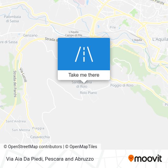 Via Aia Da Piedi map