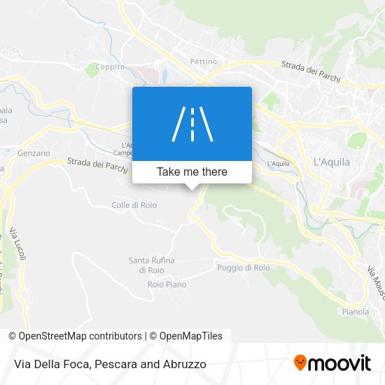 Via Della Foca map