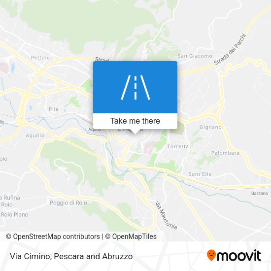 Via Cimino map