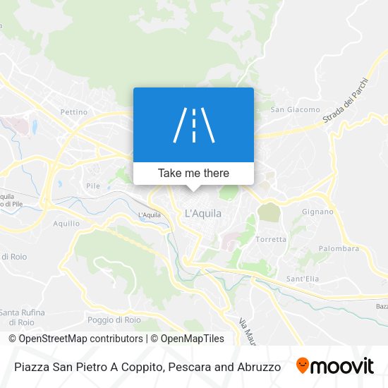 Piazza San Pietro A Coppito map