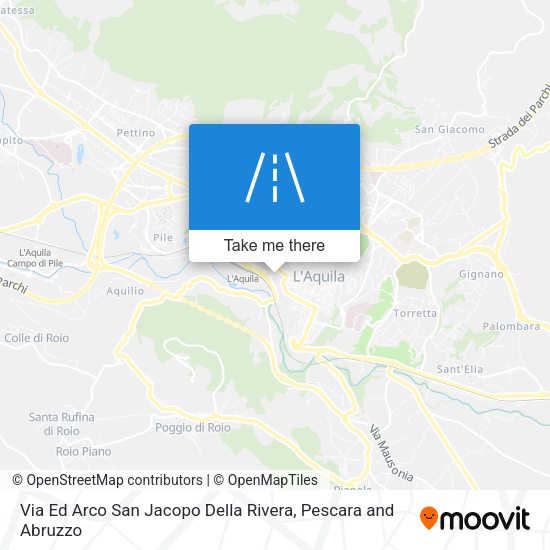 Via Ed Arco San Jacopo Della Rivera map