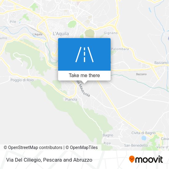 Via Del Ciliegio map