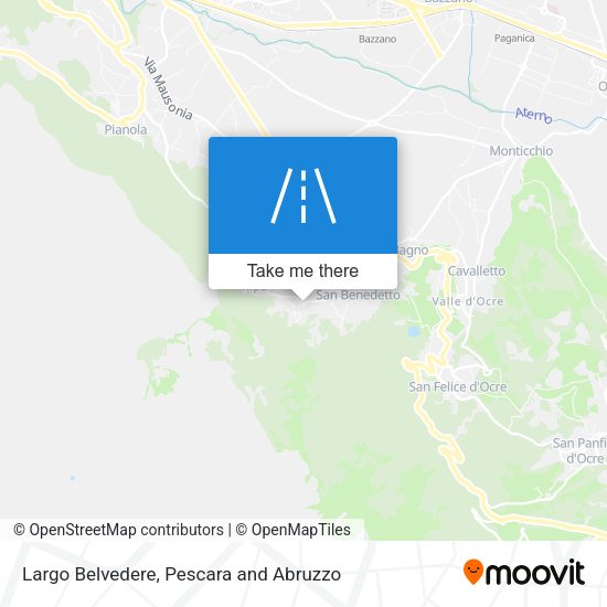 Largo Belvedere map