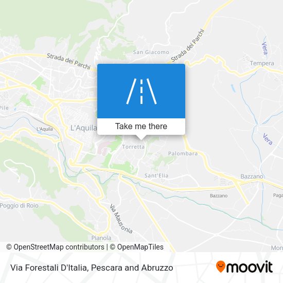 Via Forestali D'Italia map