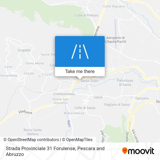 Strada Provinciale 31 Forulense map