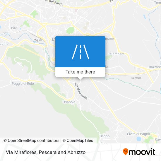 Via Miraflores map
