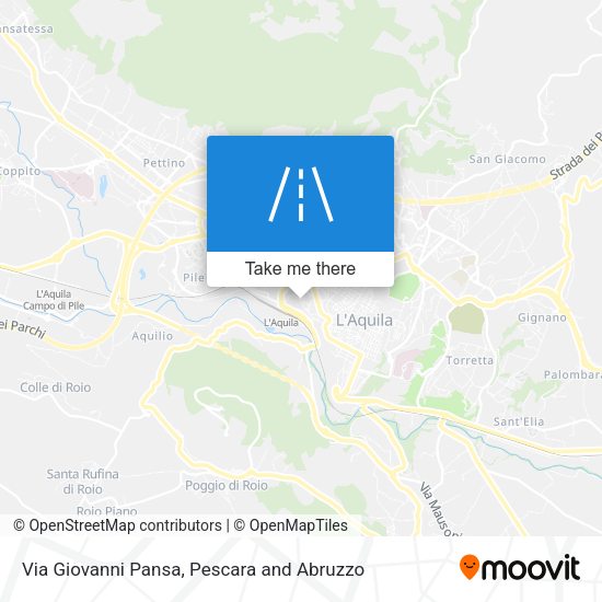 Via Giovanni Pansa map