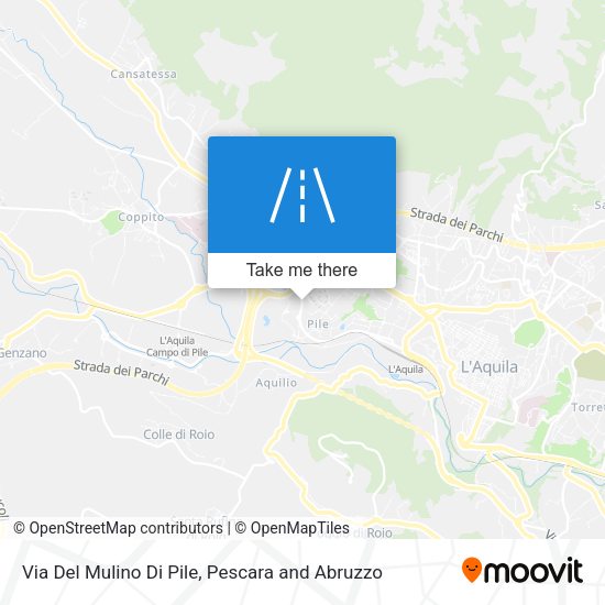 Via Del Mulino Di Pile map