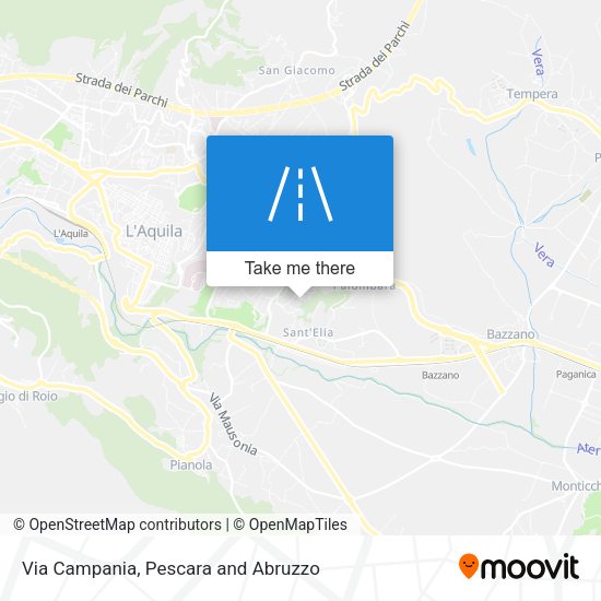 Via Campania map