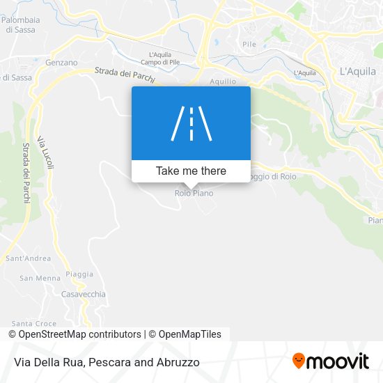 Via Della Rua map