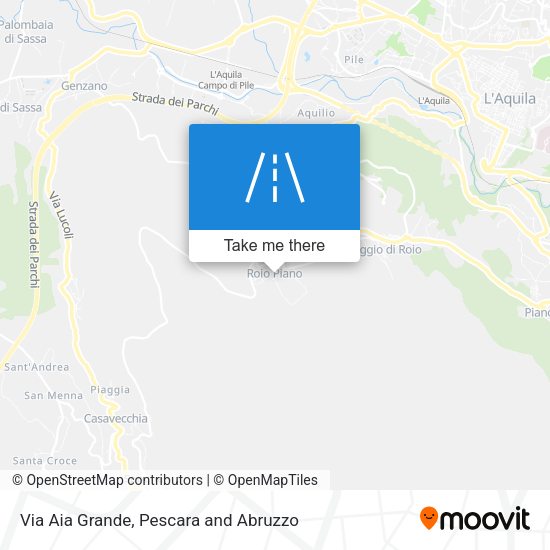 Via Aia Grande map