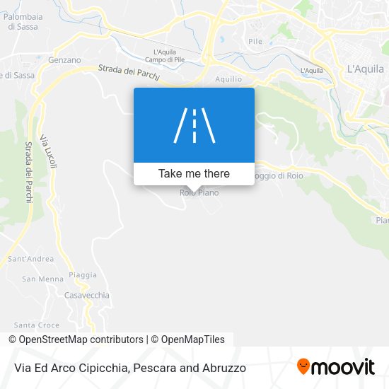 Via Ed Arco Cipicchia map