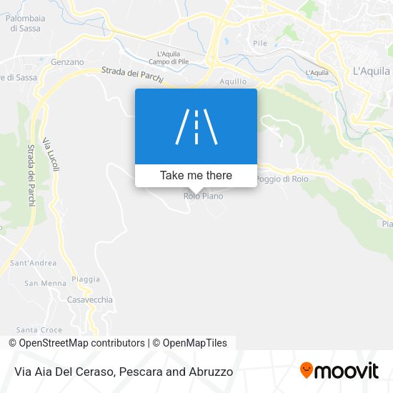 Via Aia Del Ceraso map