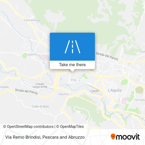 Via Remo Brindisi map