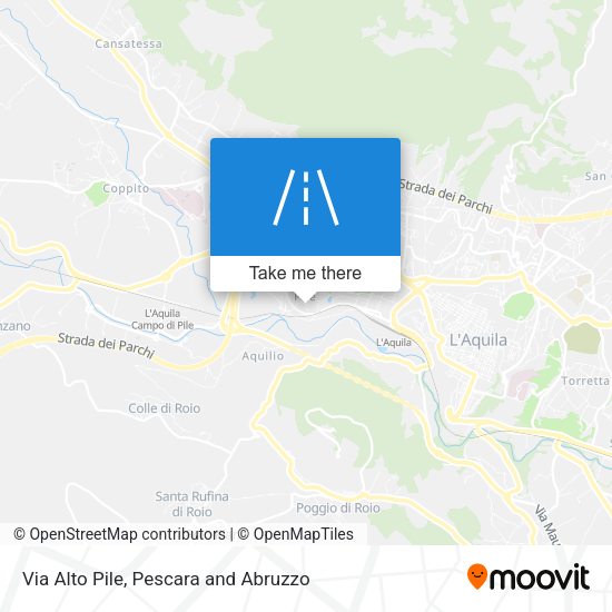 Via Alto Pile map