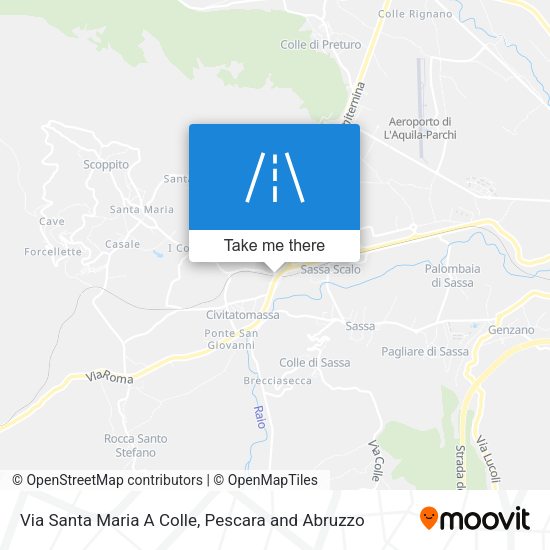 Via Santa Maria A Colle map