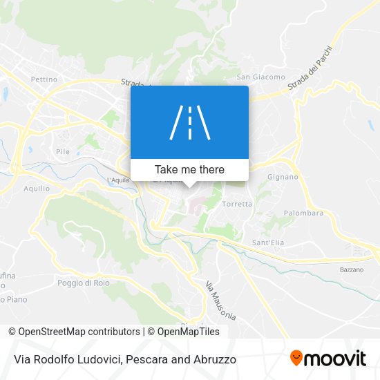 Via Rodolfo Ludovici map