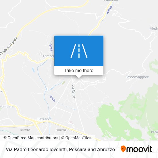 Via Padre Leonardo Iovenitti map