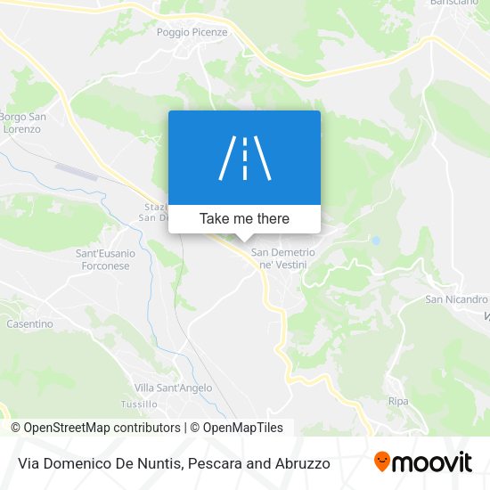 Via Domenico De Nuntis map