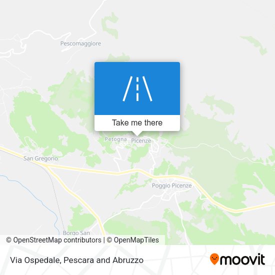 Via Ospedale map