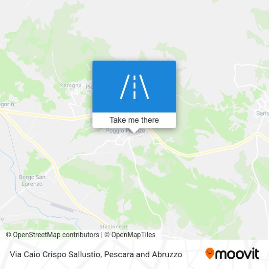 Via Caio Crispo Sallustio map