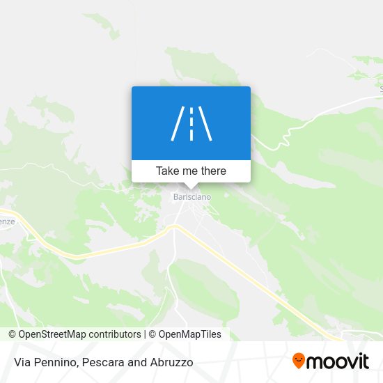 Via Pennino map