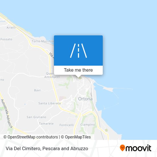 Via Del Cimitero map