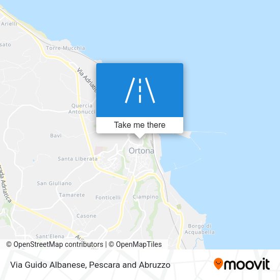 Via Guido Albanese map