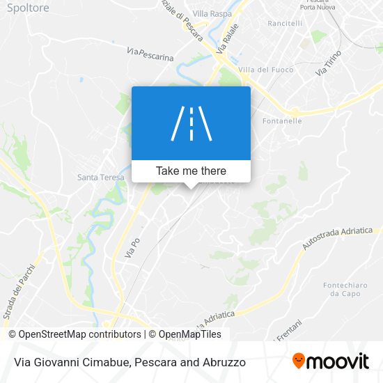 Via Giovanni Cimabue map